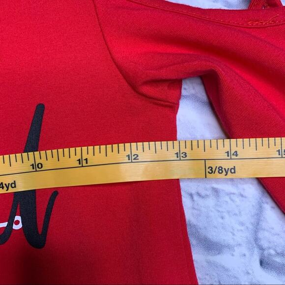 NEW Mia Belle Girls ‘Baby It’s Cold Outside’ Cold Shoulder Christmas Top - Picture 6 of 8